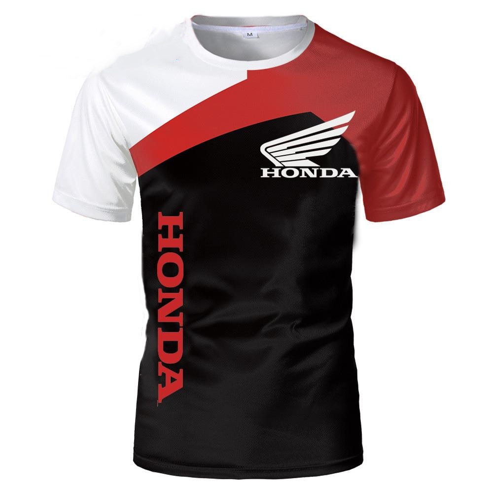 New Motorcycle Honda HRC Racing 3D Printed Streetwear Men's T Shirt Motorcycle Sports T Shirt Oversized T Shirt Top