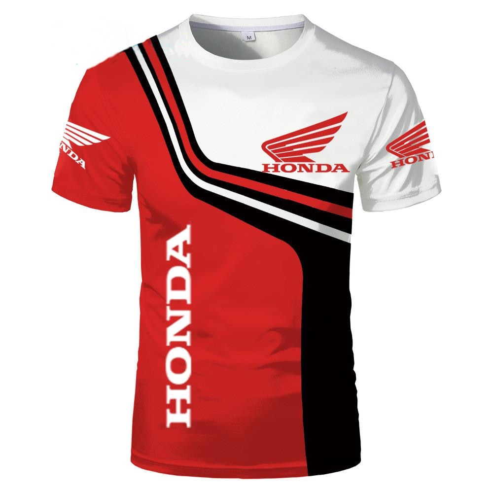 New Motorcycle Honda HRC Racing 3D Printed Streetwear Men's T Shirt Motorcycle Sports T Shirt Oversized T Shirt Top