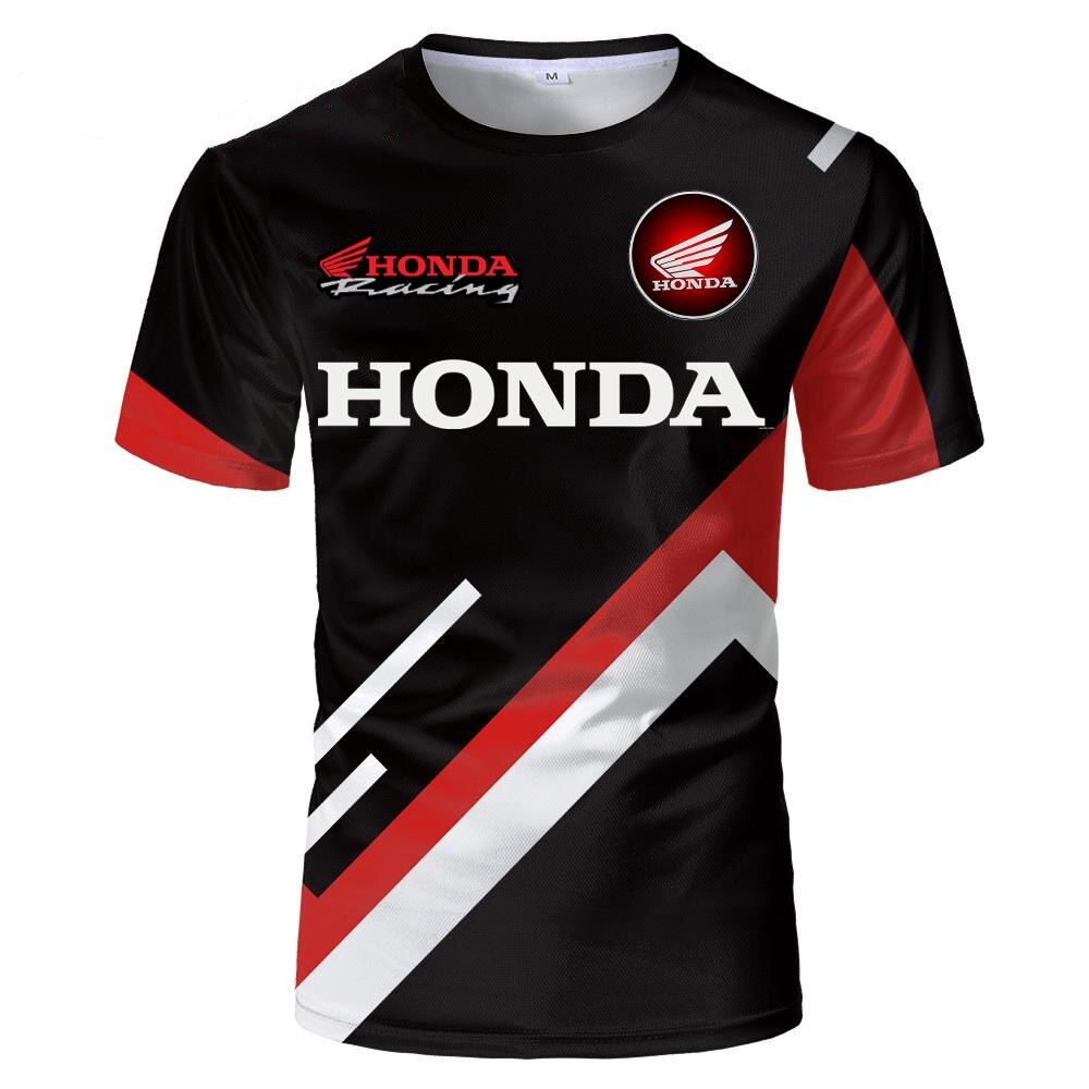 New Motorcycle Honda HRC Racing 3D Printed Streetwear Men's T Shirt Motorcycle Sports T Shirt Oversized T Shirt Top