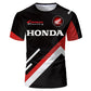 New Motorcycle Honda HRC Racing 3D Printed Streetwear Men's T Shirt Motorcycle Sports T Shirt Oversized T Shirt Top